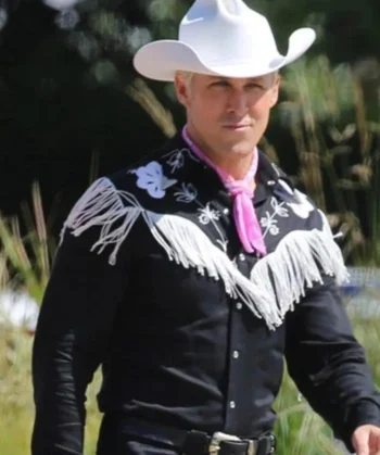 Ryan-Gosling-Barbie-Black-Cowboy-Shirt-