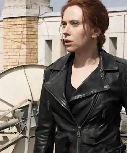 Scarlett Johansson Black Widow Leather Jacket