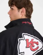 Shop Aeropostale Kansas City Chiefs Black Track Jacket Sale