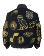 Shop Black OVO NBA Varsity Jacket Sale