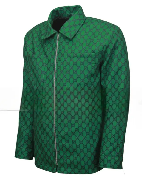 Shop Cristiano Ronaldo Green Boxing Match Wool Jacket