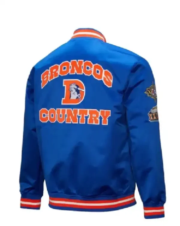 Shop Denver Broncos Double Down Royal Satin Jacket For Sale