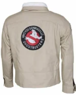 Shop Ghostbusters Afterlife Logo Cotton Brown Jacket For Sale