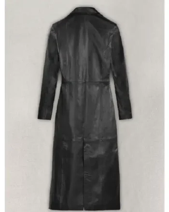 Kendall Jenner Leather Long Coat - Image 3