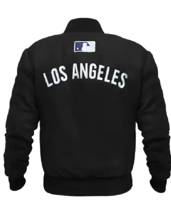 Shop Los Angeles Dodgers Black Bomber Jacket on Sale