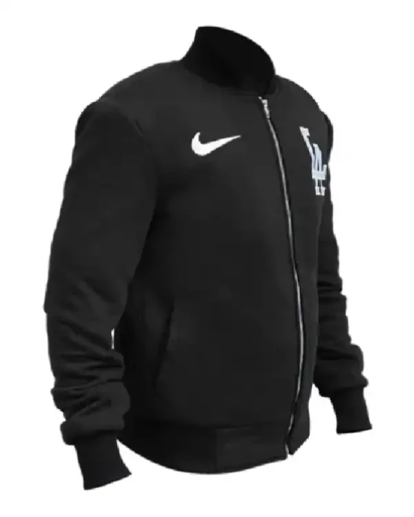 Shop Los Angeles Dodgers Black Bomber Jacket on Sale