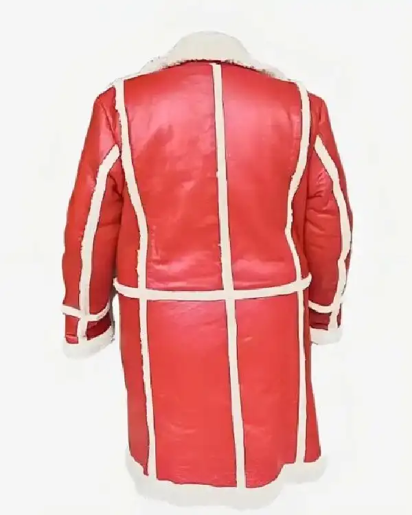 Shop Red One J.k. Simmons Santa Claus Leather Coat For Sale
