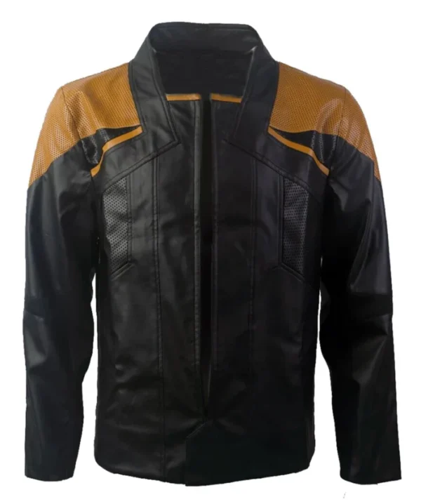Star Trek Picard Season 3 LeVar Burton Leather Jacket - Image 3