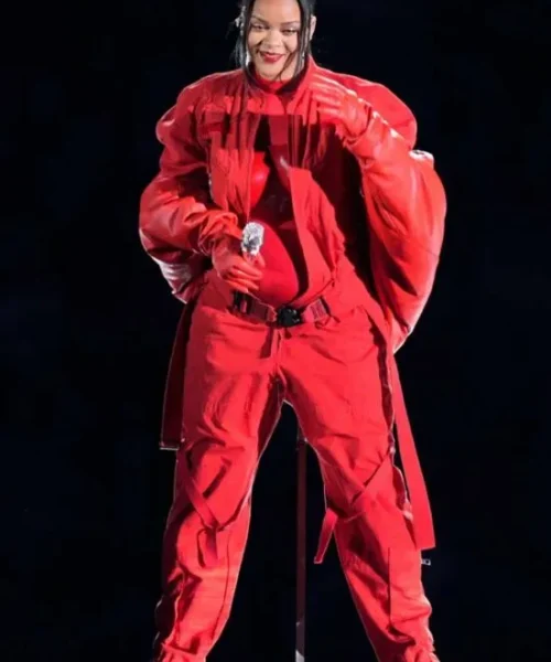 Super Bowl Halftime 2023 Rihanna Red Suit
