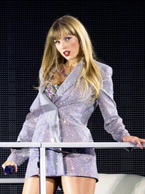 Taylor Swift Eras Tour Silver Blazer - Image 3