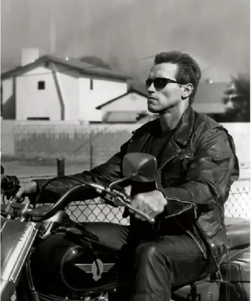 Terminator 2 Arnold Schwarzenegger Leather Jacket