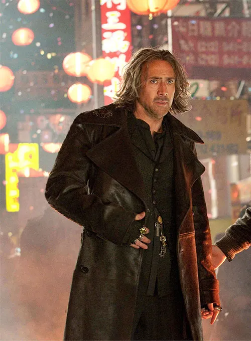 The Sorcerers Apprentice Nicolas Cage Balthazar Blake Leather Coat