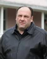 Tony Soprano James Gandolfini Black Leather Jacket