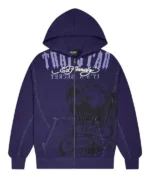 Trapstar x Ed Hardy DBD Zip-Up Hoodie Purple