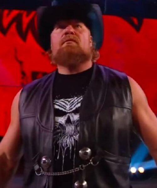 WWE-SummerSlam-2025-Brock-Lesnar-Black-Leather-Vest