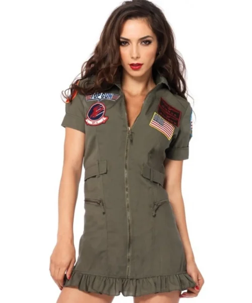 Womens Top Gun Adult Flight Costume