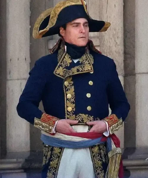 joaquin phoenix napoleon movie jacket outfit