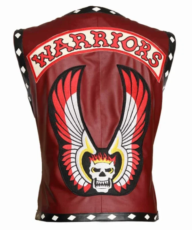 men-maroon-leather-vest-the-warriors-costume
