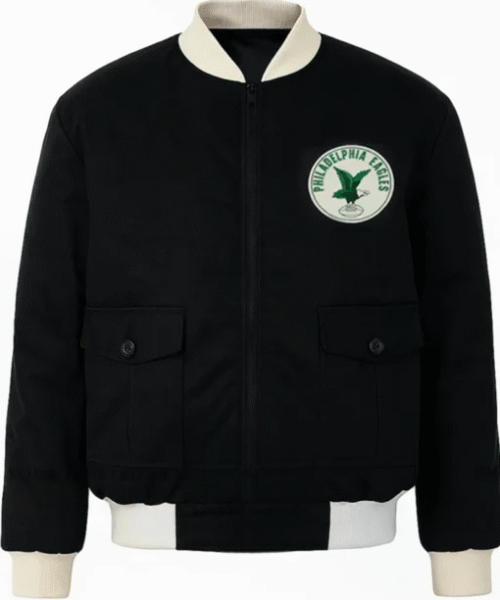 Philadelphia Eagles Black Cotton Twill Jacket