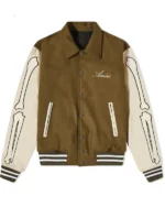 Amiri Bones Letterman Varsity Bomber Jacket for sale now