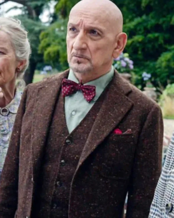 Ben Kingsley The Thursday Murder Club Brown Suit