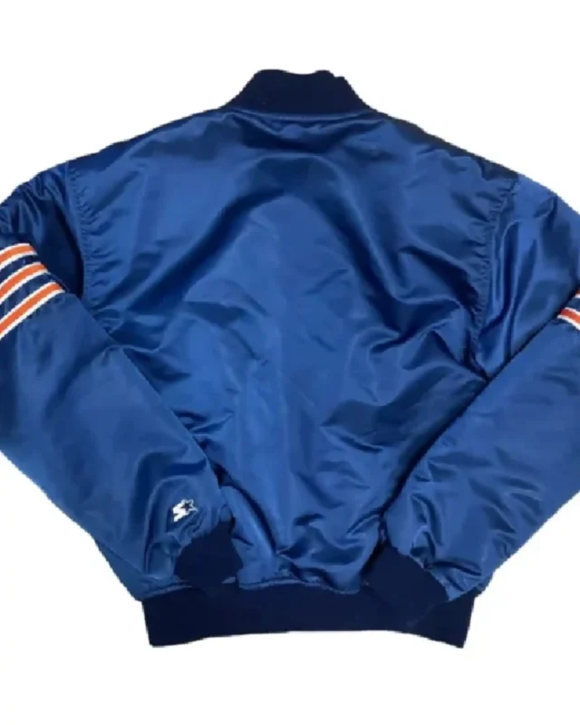 Buy 80s Chicago Bears Blue Satin Jacket For Sale
