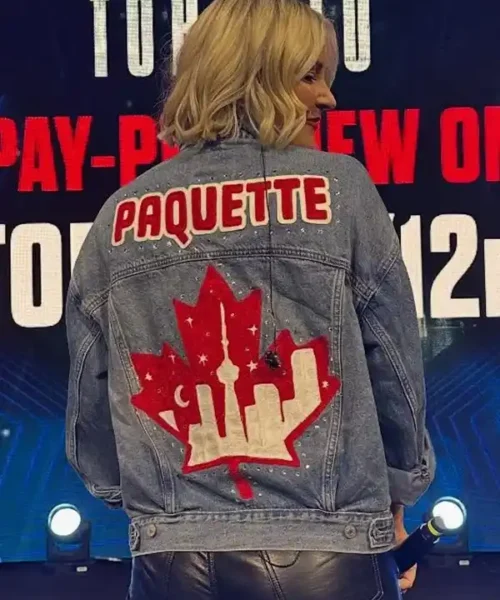 Buy All Elite Wrestling All Out 2025 Toronto, Ontario Renee Paquette Canada Blue Denim Jacket
