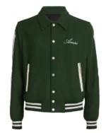 Buy Amiri Bones Letterman Wool Jacket