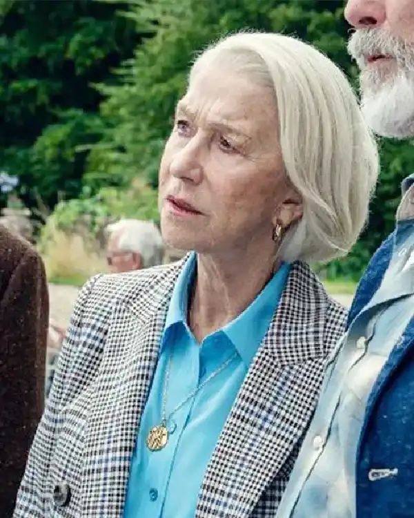 Buy Elizabeth Movie The Thursday Murder Club 2025 Helen Mirren Checkered Blazer ForProject