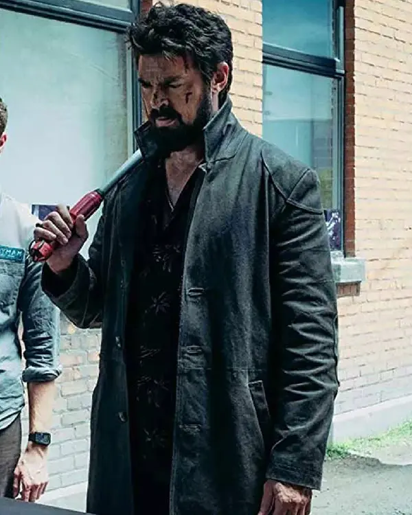 Buy Karl Urban The Boys Billy Butcher Black Cotton Coat Sale