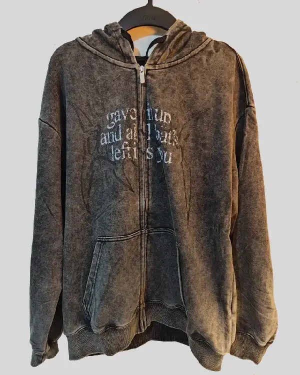 Buy Keshi Requiem Zip Grey Hoodie For Sale