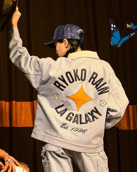 Buy LA Galaxy x Ryoko Rain Blue Denim Jacket Sale Back