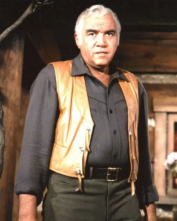 Buy Lorne Greene Bonanza Ben Cartwright Brown Leather Vest