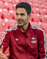 Buy Mikel Arteta UEFA Champions League 2025_26 Phase MDI Red Jacket For Sale