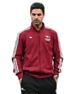 Buy Mikel Arteta UEFA Champions League 2025_26 Phase MDI Red Jacket Sale Frout