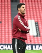 Buy Mikel Arteta UEFA Champions League 2025_26 Phase MDI Red Jacket Sale Side post