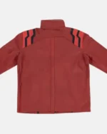 Buy Neon Genesis Evangelion Misato Katsuragi Cosplay Red Leather Jacket back