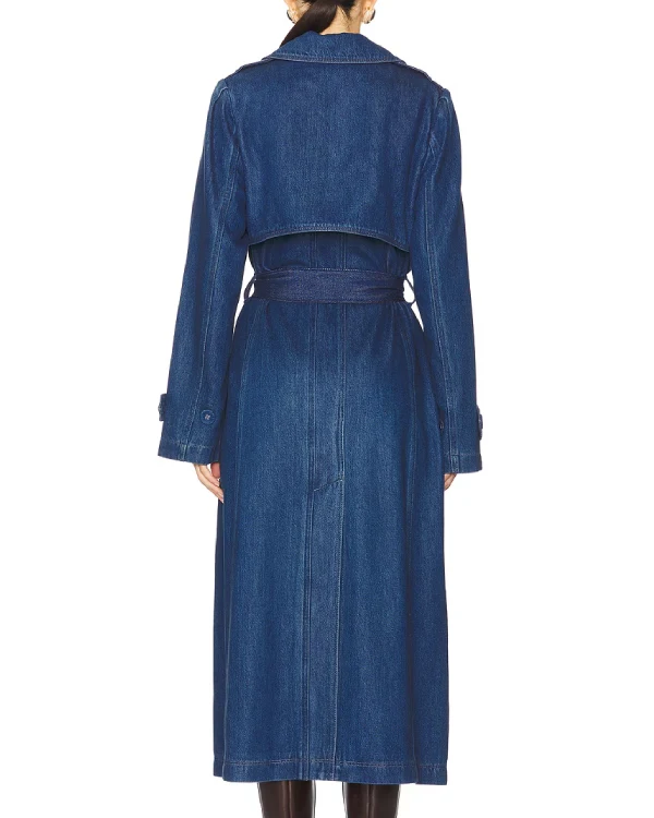 Buy Paige Raina Denim Trench Coat Sale