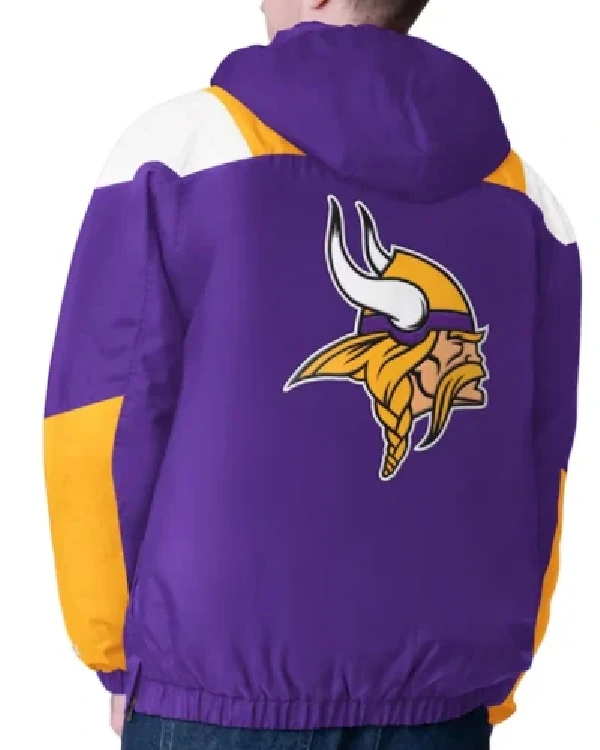 Buy Purple Minnesota Vikings Charger Half-Zip Pullover Jacket Sale