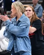 Buy Sophie Cunningham WNBA Playoffs Semifinal 2025 Blue Denim Jacket