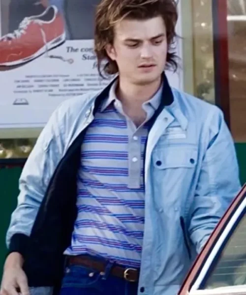 Buy Steve Harrington Stranger Things S04 Joe Keery Blue Bomber Jacket