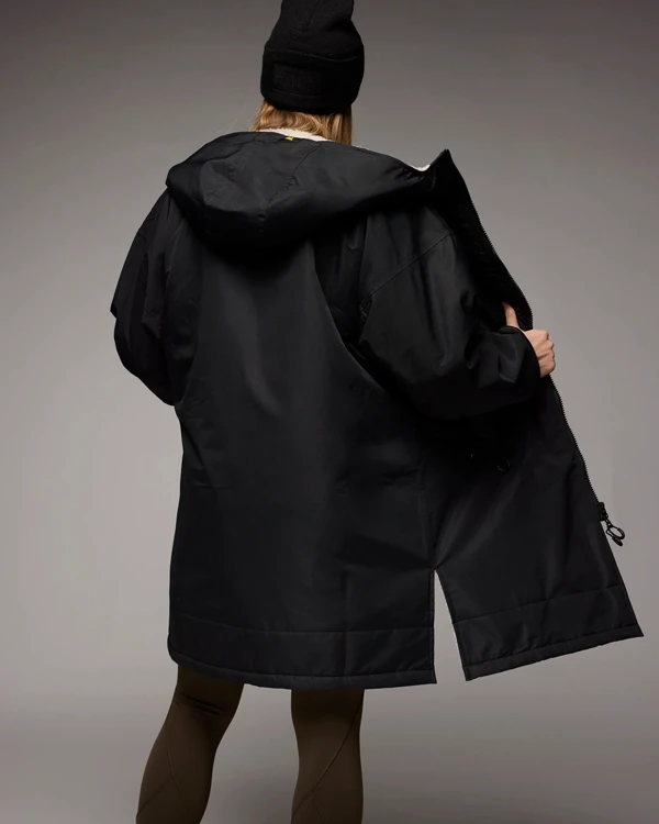 Buy Woolly Bear Shearling Jacket Coat Black For Sale Back