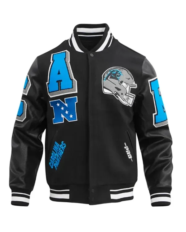 Carolina Panthers Mashup Wool Varsity Jacket