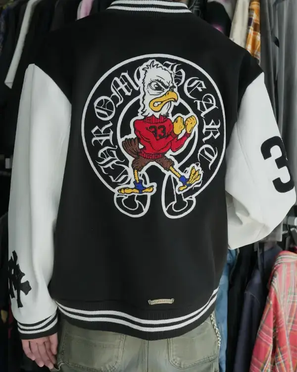 Chrome Hearts Eagle Varsity Jacket For Sale