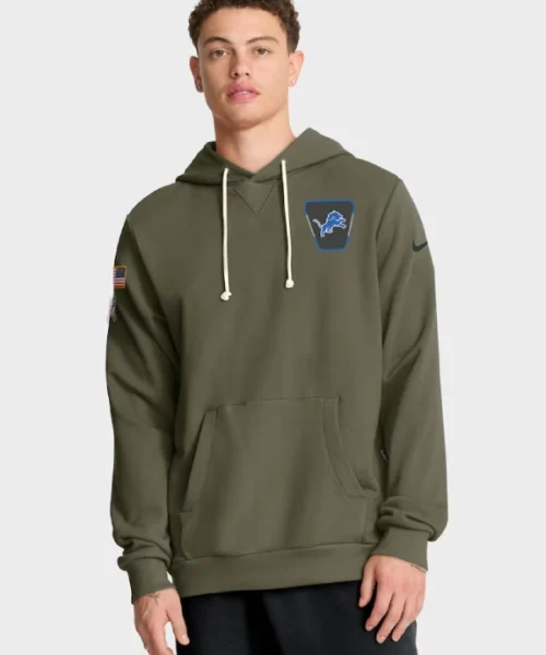 Detroit Lions 2025 Salute To Service Hoodie