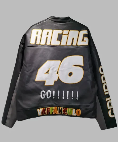 Drake Vaffanculo 46 Racing Leather Jacket
