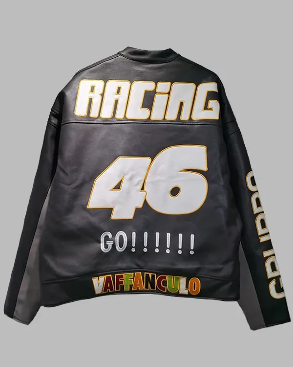 Drake Vaffanculo 46 Racing Leather Jacket
