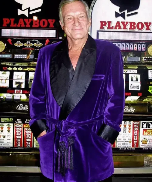 Hugh Hefner Purple Robe