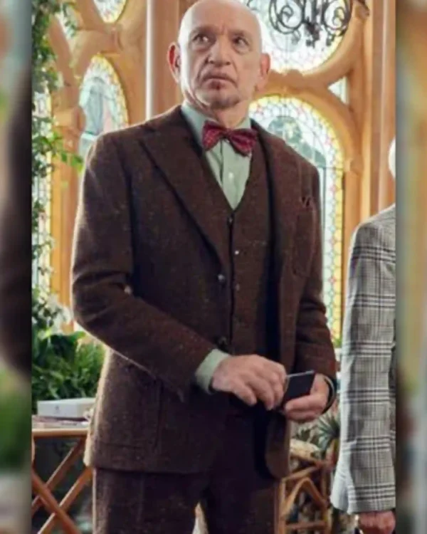 Ibrahim Movie The Thursday Murder Club 2025 Ben Kingsley Brown Suit