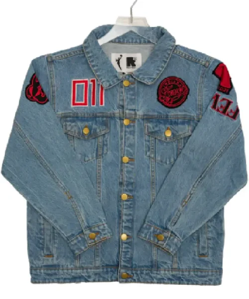 Indiana Fever Stranger Things Demore game Denim Jacket
